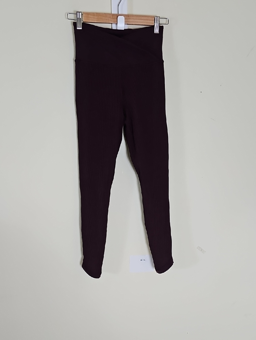 Athleta High-Waist Ribbed Leggings - Wine/burgundy Size XS